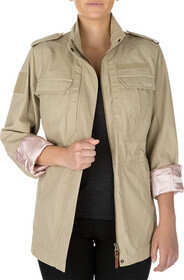 Khaki 511 Taclite M-65 Jacket - Women's features loop attachment nameplates